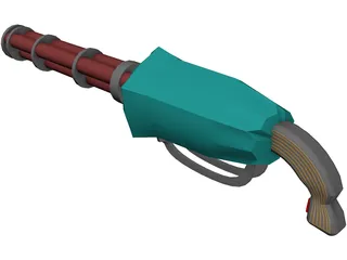 Chain Gun 3D Model