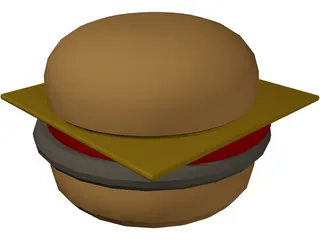 Cheeseburger 3D Model