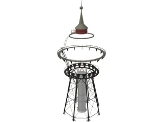 Water Tower 3D Model