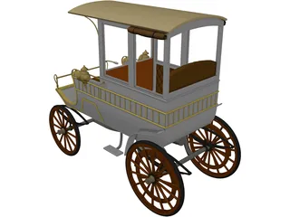 Woods Station Wagon (1900) 3D Model