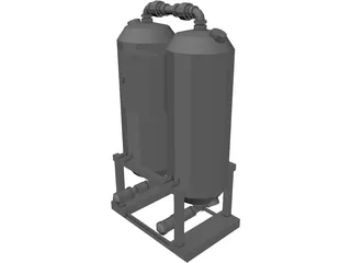 Industrial Air Dryer 3D Model