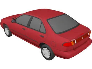 Nissan Sentra GXE (1996) 3D Model