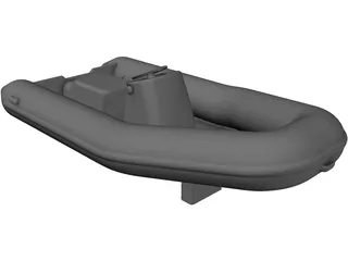 Tender Boat Inflatable [+Jet] 3D Model