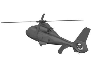 Eurocopter AS-365 Dauphin 3D Model