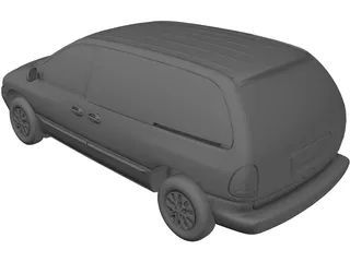 Plymouth Voyager (1997) 3D Model