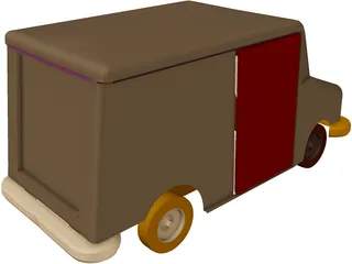 Mail Truck 3D Model