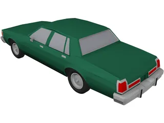 Oldsmobile Delta 88 (1985) 3D Model