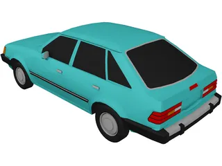 Ford Escort (1988) 3D Model