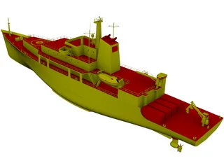 Survey Vessel T-AGS 60 Class 3D Model