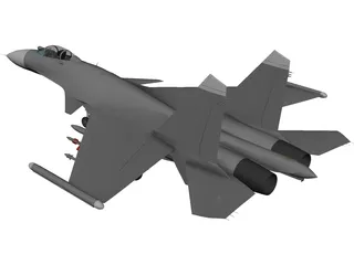 Sukhoi Su-27 Flanker 3D Model