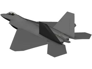 F-22 Raptor 3D Model