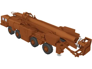 Scud Missile Launcher 3D Model