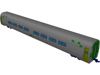 Amtrak Coach 3D Model