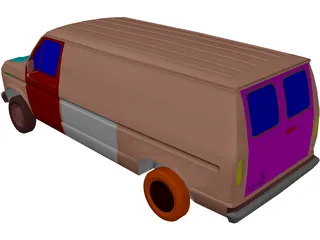 Ford Van (1985) 3D Model