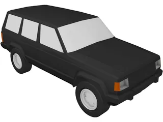 Jeep Cherokee (1986) 3D Model