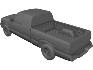 Chevrolet S10 Extended Cab Pickup (1996) 3D Model