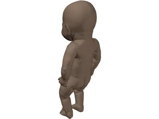 Newborn Baby 3D Model