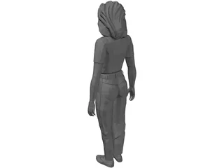 Girl [+Clothes] 3D Model