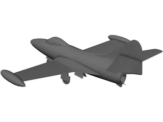 F9F Panther 3D Model