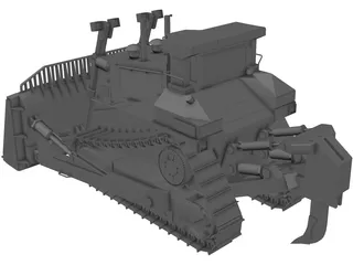 Bulldozer D-11 3D Model