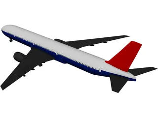 Boeing 777-300 3D Model