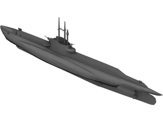 HMS Seawolf 3D Model