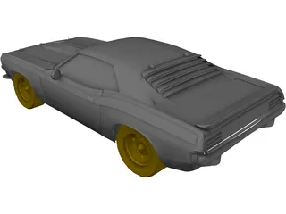 Plymouth Baracuda (1969) 3D Model