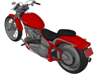 Harley-Davidson Softtail 3D Model