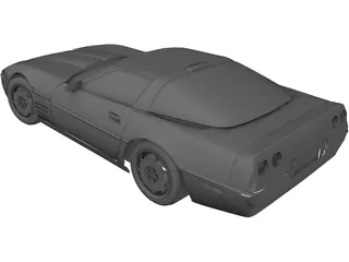Chevrolet Corvette (1992) 3D Model
