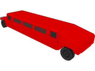 Hummer Limousine 3D Model