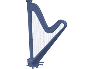 Harp 3D Model