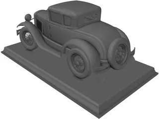 Ford Model A Coupe 3D Model