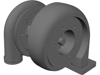 Turbo Charger Mechanism 3D Model