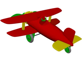 Toy Airplane 3D Model