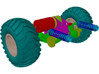 Car Suspension  3D Model