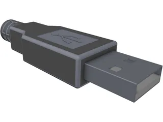 USB Connector 3D Model