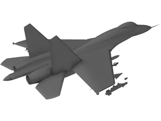 Sukhoi Su-27 Flanker 3D Model