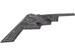 B2 Stealth Bomber 3D Model