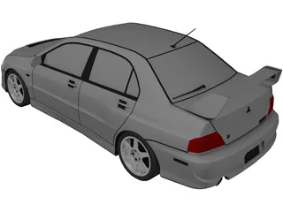 Mitsubishi Lancer Evolution VIII (2003) 3D Model