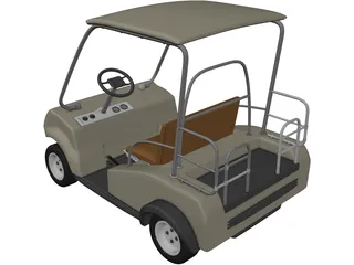 Golf Cart 3D Model