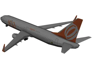 Boeing 737 GOL Brasil 3D Model