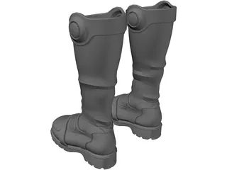 Boots Sci-Fi 3D Model