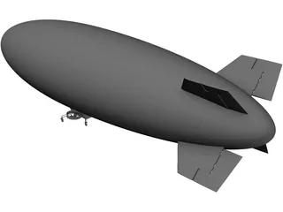 Airship Blimp 3D Model