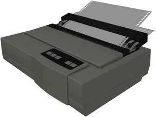 Dot matrix printer 3D Model