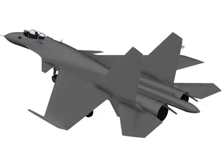 Sukhoi Su-37 Flanker-F 3D Model