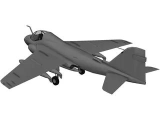 Grumman A-6E Intruder 3D Model