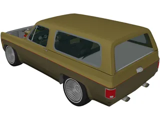 Chevrolet Blazer 5.1L (1977) 3D Model