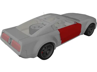 Ford Mustang [Tuned] 3D Model