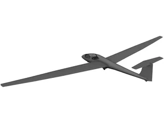 Schleicher ASK 21 Glider 3D Model