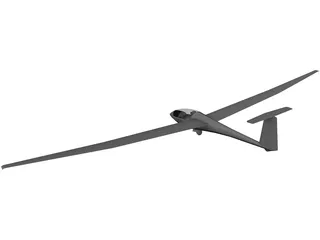 Schleicher ASW 20 Glider 3D Model